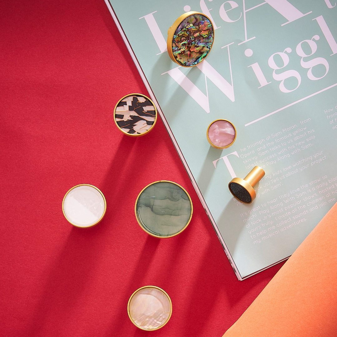 Macaroon Cabinet Knobs Set – Handcrafted Ceramic Elegance with Vintage Charm