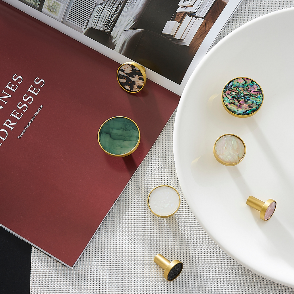 Macaroon Cabinet Knobs Set – Handcrafted Ceramic Elegance with Vintage Charm