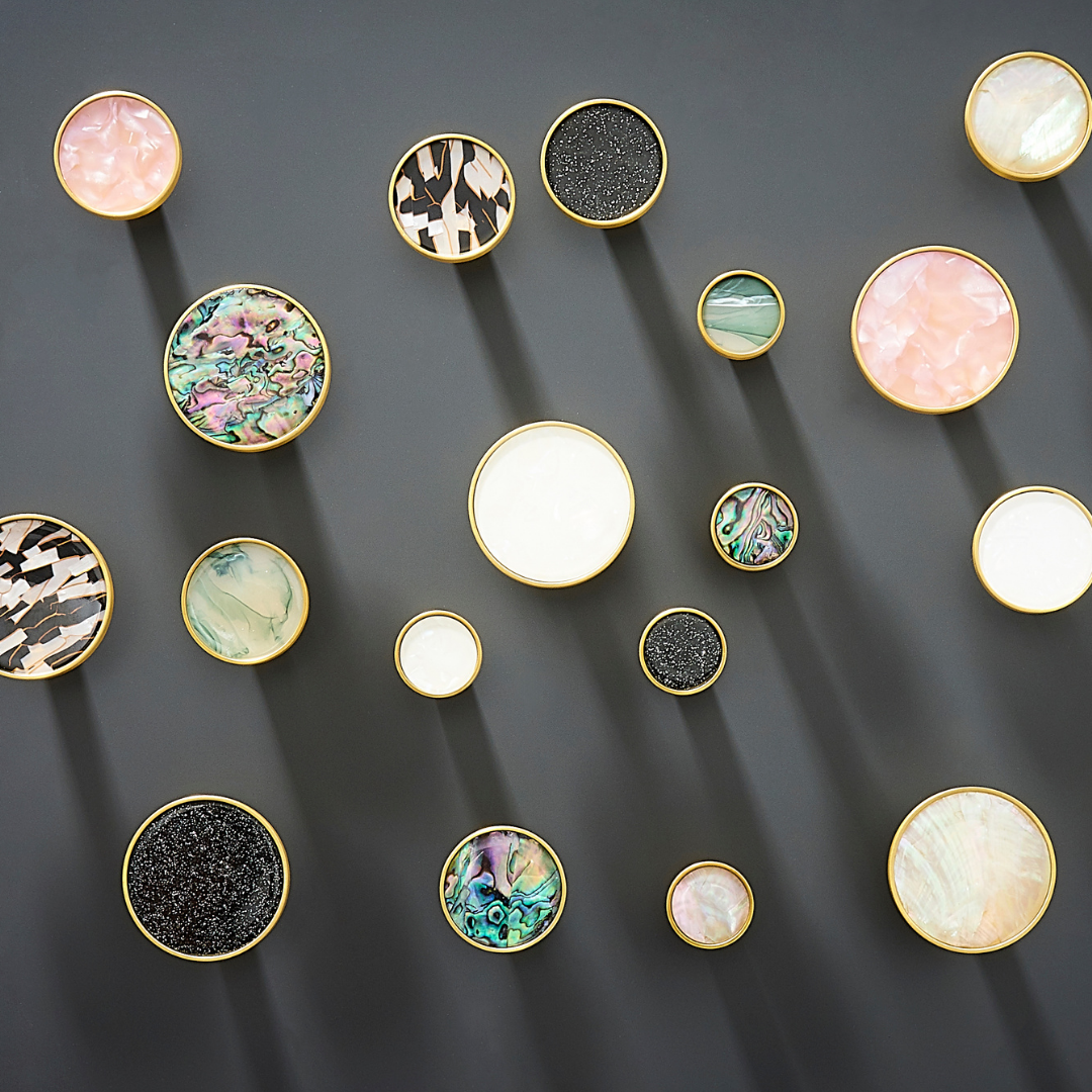 Macaroon Cabinet Knobs Set – Handcrafted Ceramic Elegance with Vintage Charm