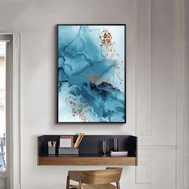 Golden Abstract Canvas – Gallery-Quality Giclée Print on Premium Canvas