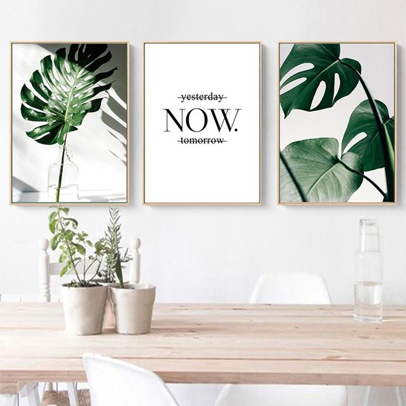 Positive Nature Canvas – Modern Botanical Art Print