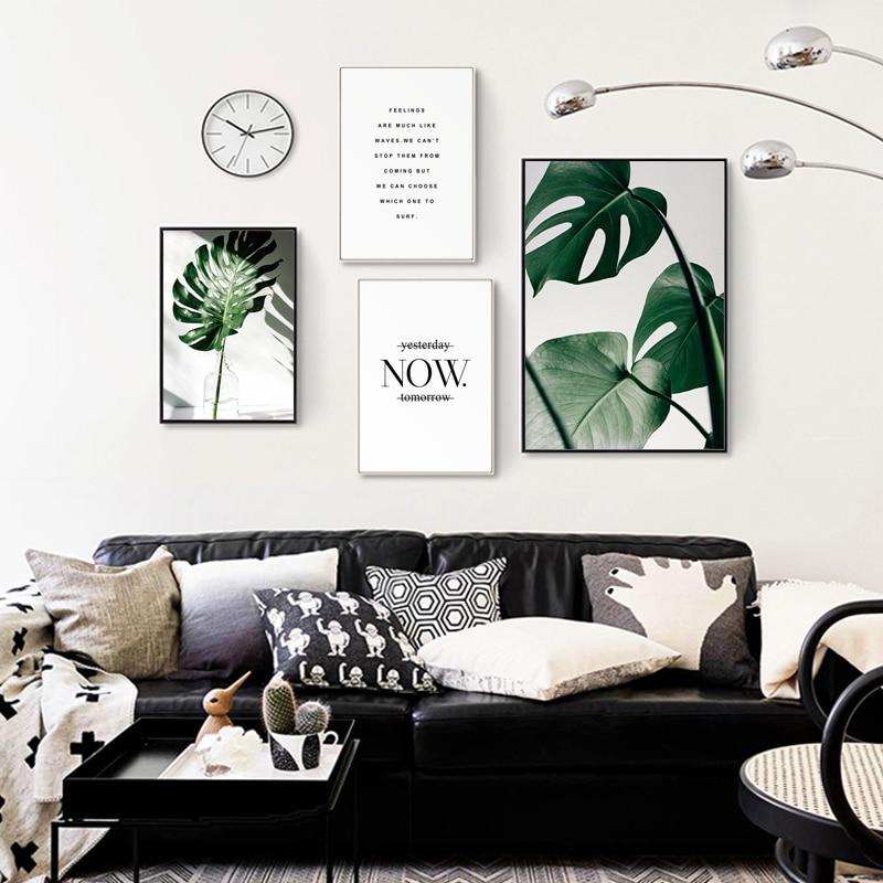 Positive Nature Canvas – Modern Botanical Art Print