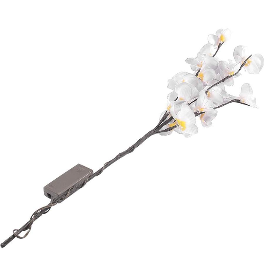 Orchid Branch Chandelier – Dimmable Brass Floral Design