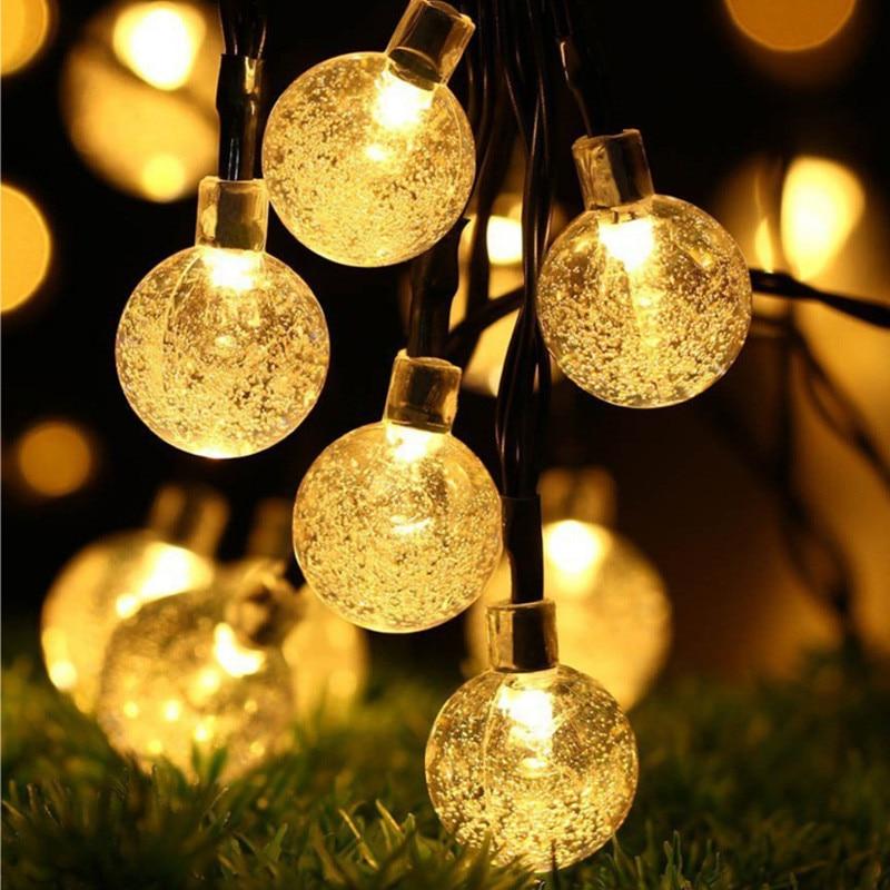 Bergamo Crystal Lights – Decorative LED Outdoor String 20-Foot