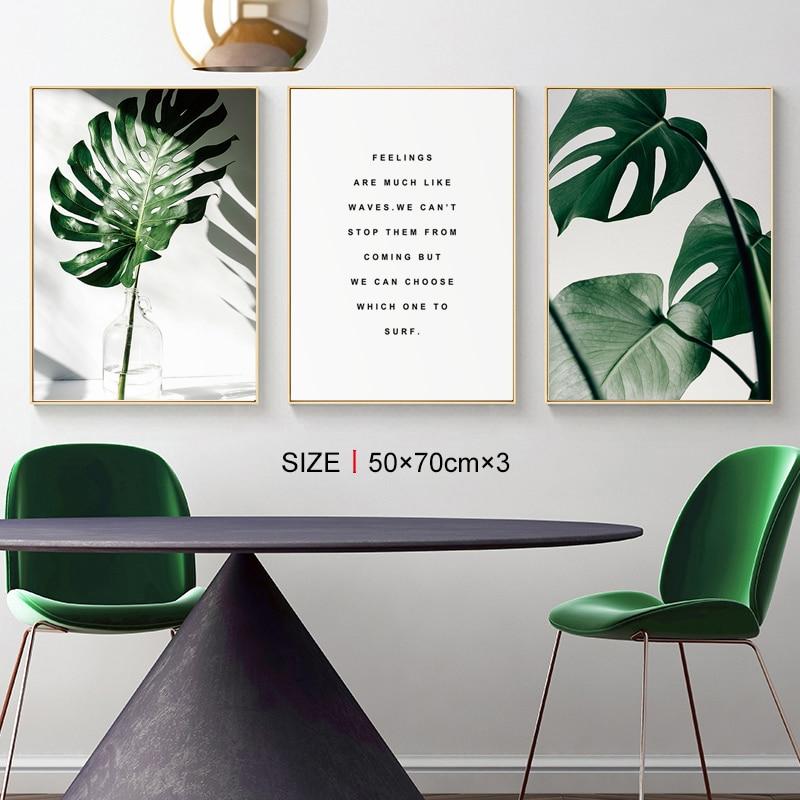 Positive Nature Canvas – Modern Botanical Art Print
