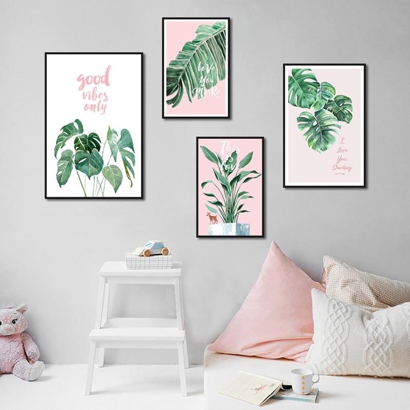 Verdant Forest Canvas – Modern Botanical Art Print
