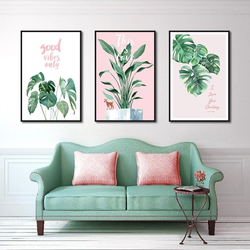 Verdant Forest Canvas – Modern Botanical Art Print