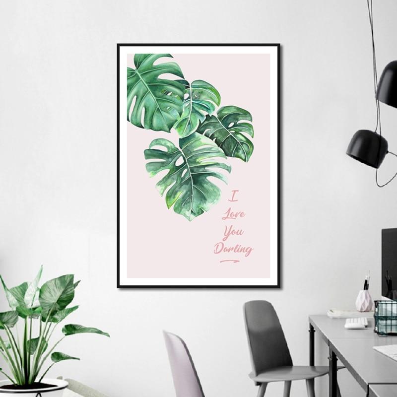 Verdant Forest Canvas – Modern Botanical Art Print