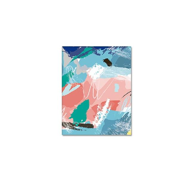 Vibrant Shapes Canvas – Modern Abstract Art Print