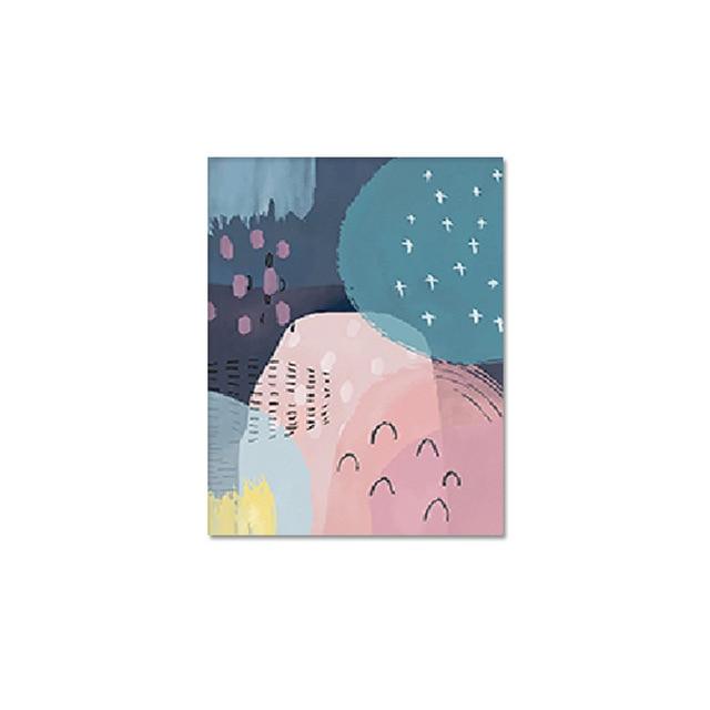 Vibrant Shapes Canvas – Modern Abstract Art Print