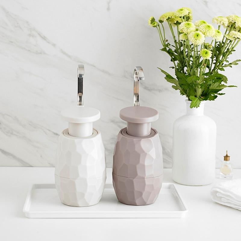 Rova One-Hand Soap Dispenser – Elegant Ceramic Textured Design