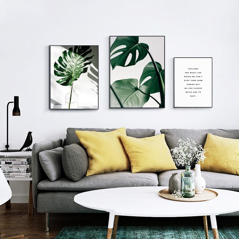 Positive Nature Canvas – Modern Botanical Art Print