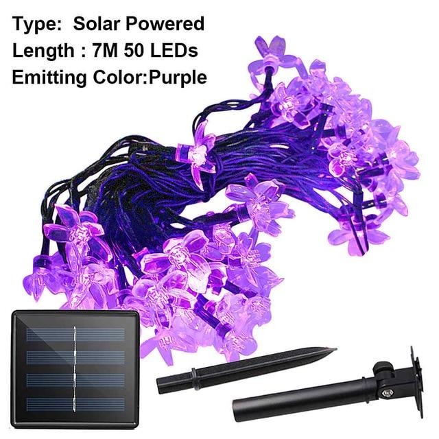 Floral Light String Lights – Ambient LED 20-Foot Outdoor Decor