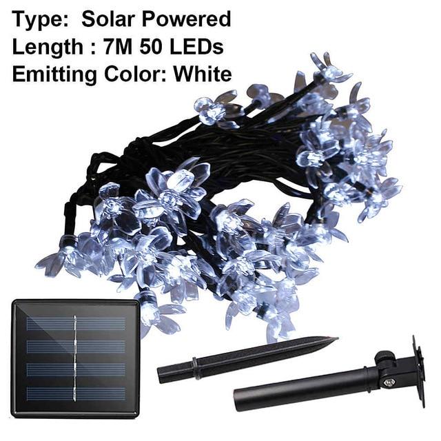 Floral Light String Lights – Ambient LED 20-Foot Outdoor Decor