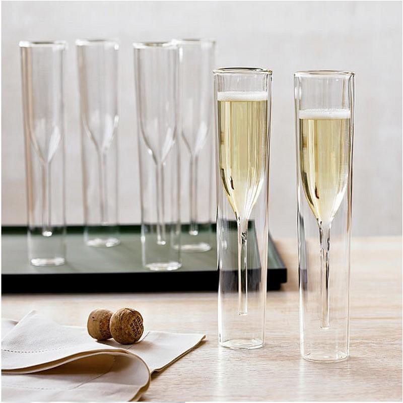 Benevento Champagne Glass – Contemporary Clear Glass Set