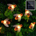 Bees Light String Lights – Solar-Powered LED 20-Foot Outdoor Decor