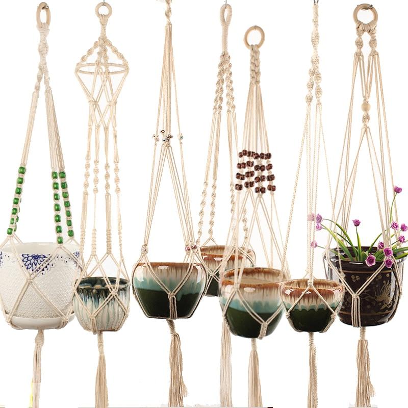 Konal Plant Hanger – Bohemian Rattan Indoor/Outdoor Décor