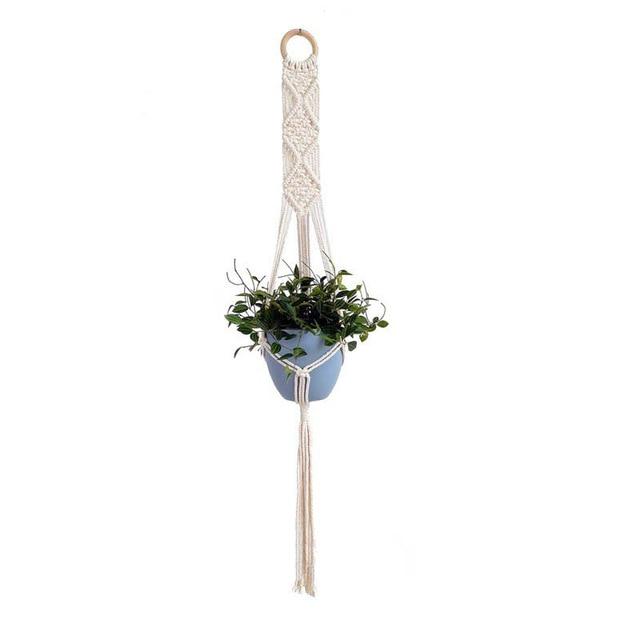 Konal Plant Hanger – Bohemian Rattan Indoor/Outdoor Décor
