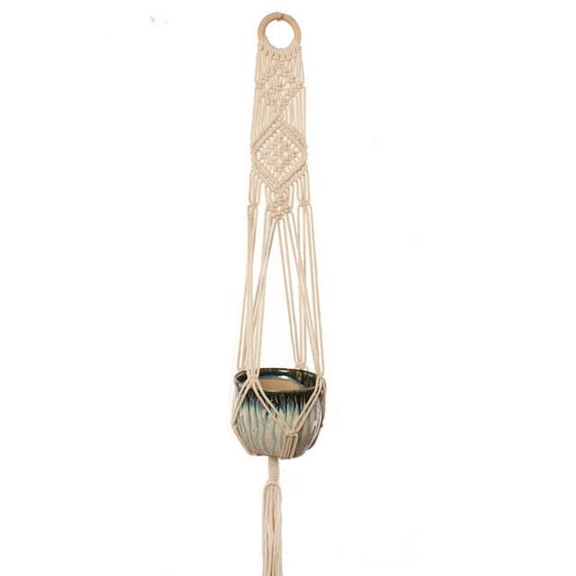 Konal Plant Hanger – Bohemian Rattan Indoor/Outdoor Décor