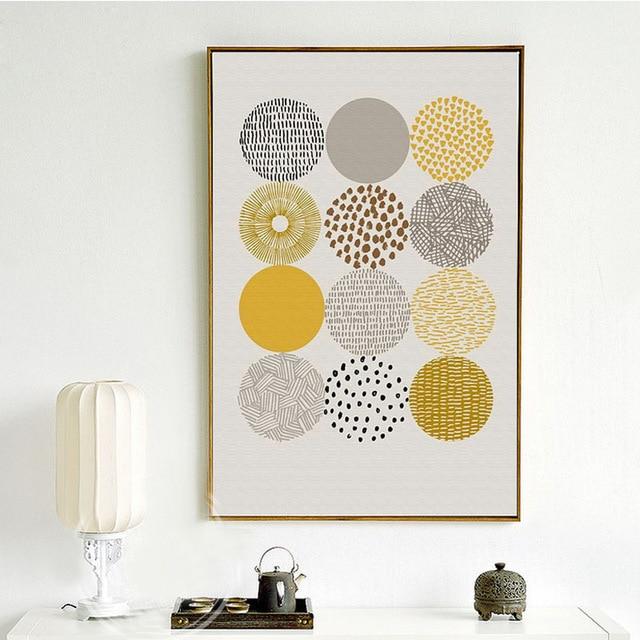 Scandinavian Canvas – Modern Abstract Neutral Tones Print