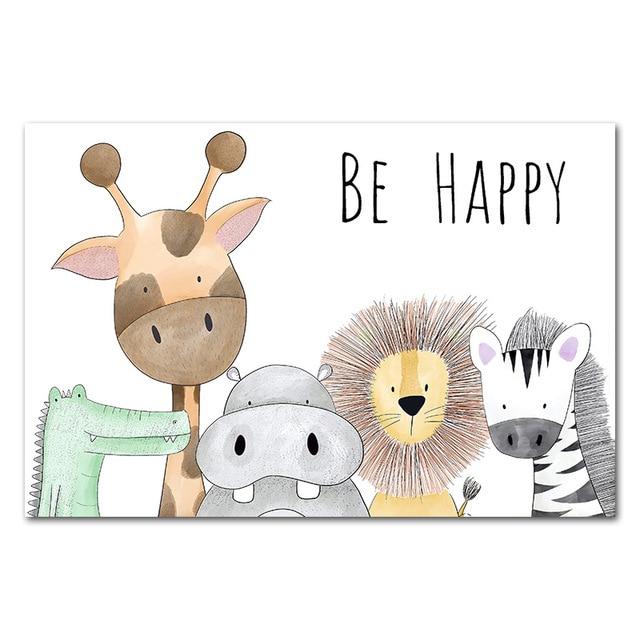 Joyful Typography Canvas – Modern Colorful Wall Art Print