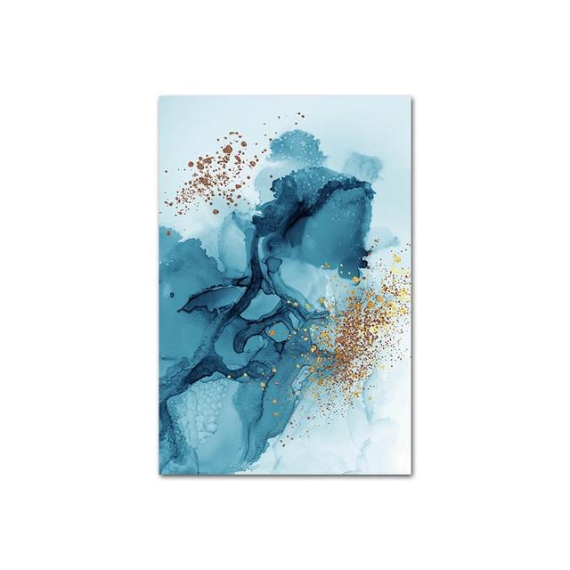 Golden Abstract Canvas – Gallery-Quality Giclée Print on Premium Canvas