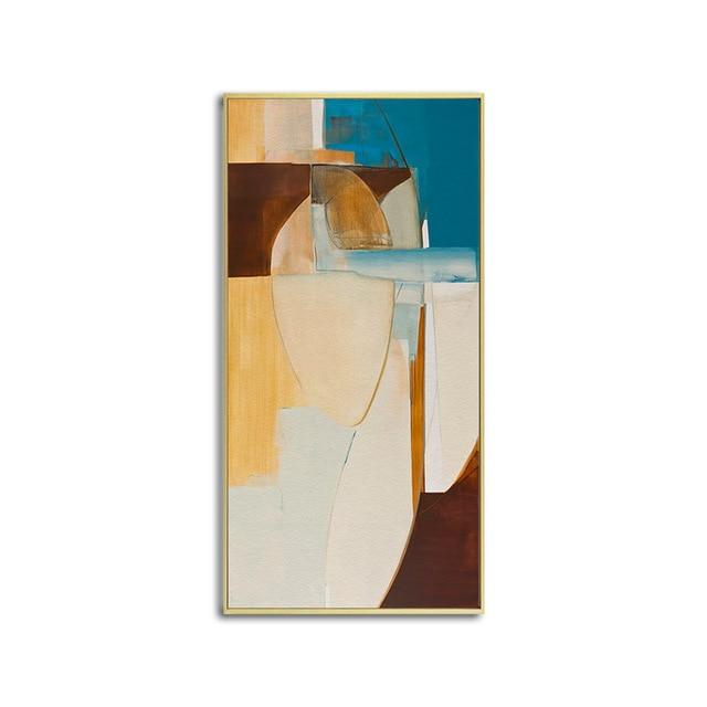 Geometric Abstract Canvas – Modern Art Print in Bold Colors