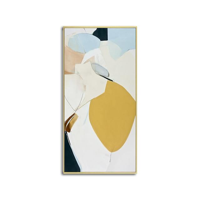 Geometric Abstract Canvas – Modern Art Print in Bold Colors