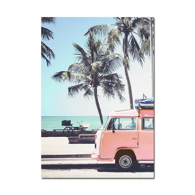 Tropical Ocean Canvas – Modern Watercolor Art Print