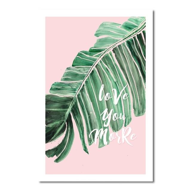 Verdant Forest Canvas – Modern Botanical Art Print