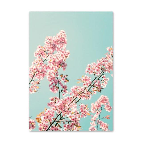 Blossom Canvas – Modern Botanical Art Print in Soft Pastels