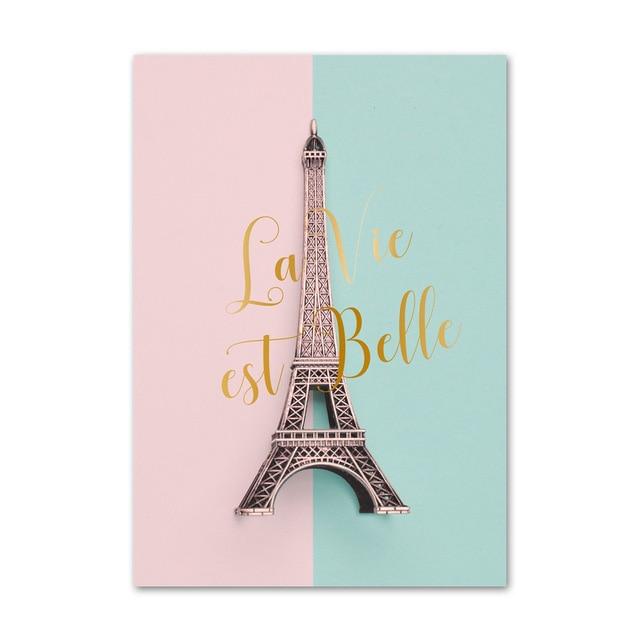 Blossom Canvas – Modern Botanical Art Print in Soft Pastels