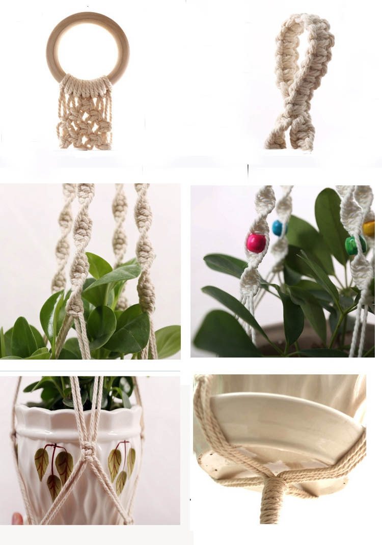 Konal Plant Hanger – Bohemian Rattan Indoor/Outdoor Décor