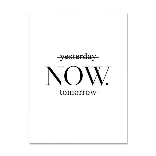 Positive Nature Canvas – Modern Botanical Art Print