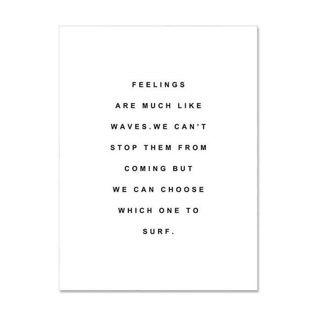 Positive Nature Canvas – Modern Botanical Art Print