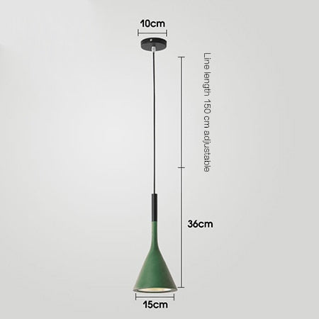 Toulon Hanging Lamp – Dimmable Matte Black Elegance