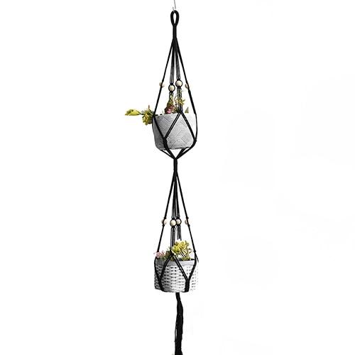 Konal Plant Hanger – Bohemian Rattan Indoor/Outdoor Décor