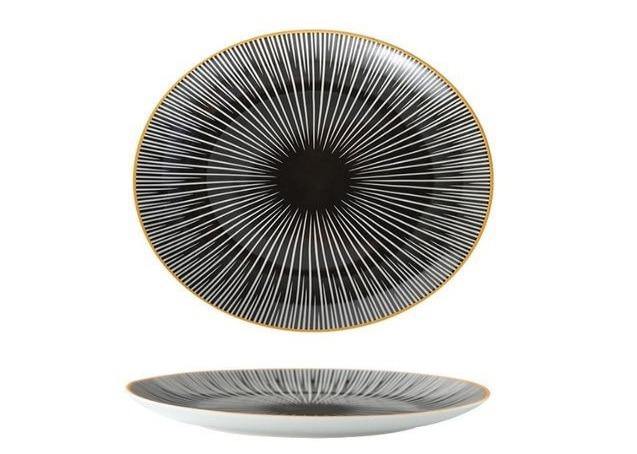 Toulouse Plate Set – Handcrafted Fine Porcelain with Elegant Gold Trim