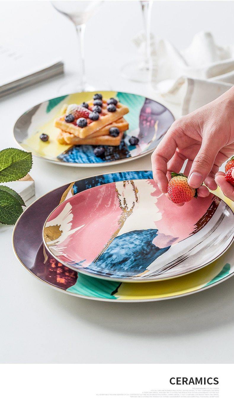 Marseille Dinner Plate – Artisan Glazed Porcelain