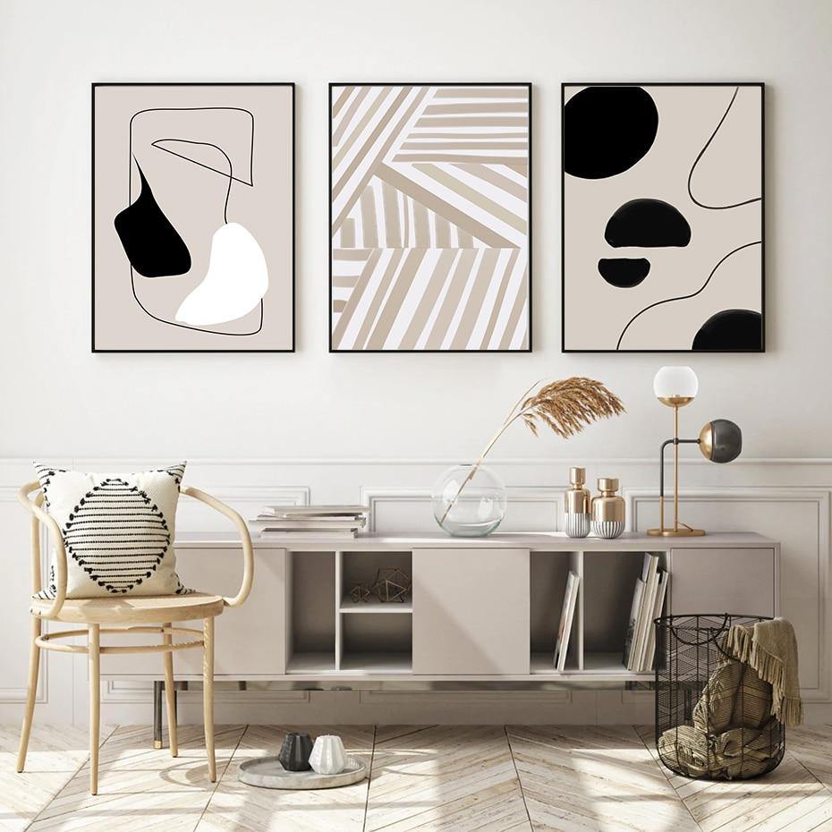 Trendy Pattern Canvas – Modern Geometric Art Print