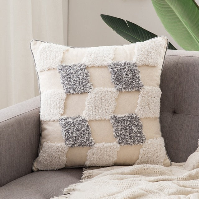 Boho Pillow Cover – Premium Long-Staple Cotton Jacquard