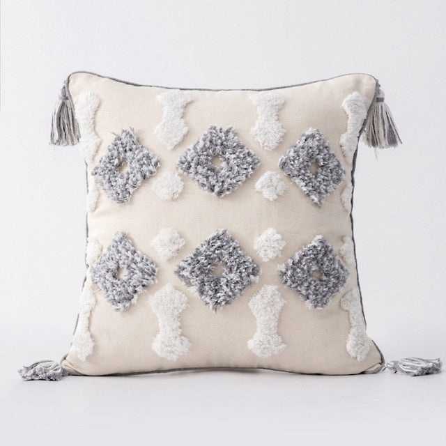 Boho Pillow Cover – Premium Long-Staple Cotton Jacquard
