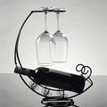 Turin Wine Bottle Stand – Modern Industrial Metal Design